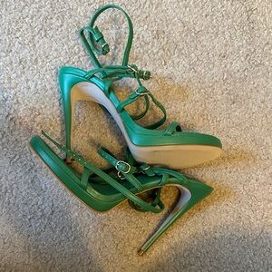 Steve Madden Vibrant Green Strappy Heels
